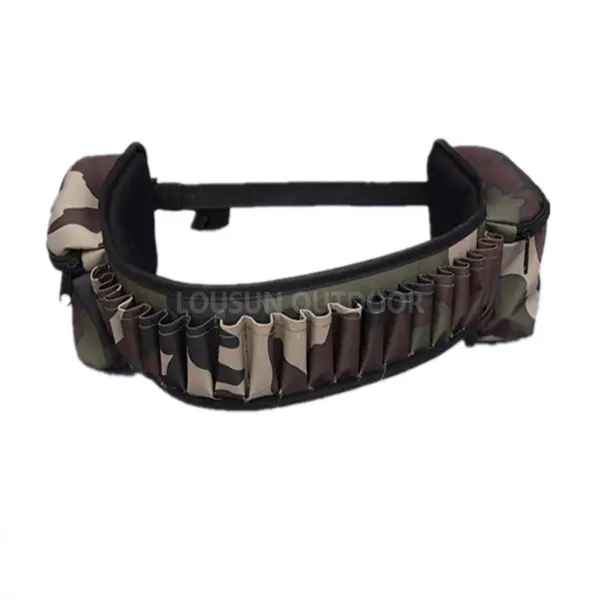 Hunting Sponge Padded Cartridge Belt With Zip Pockets