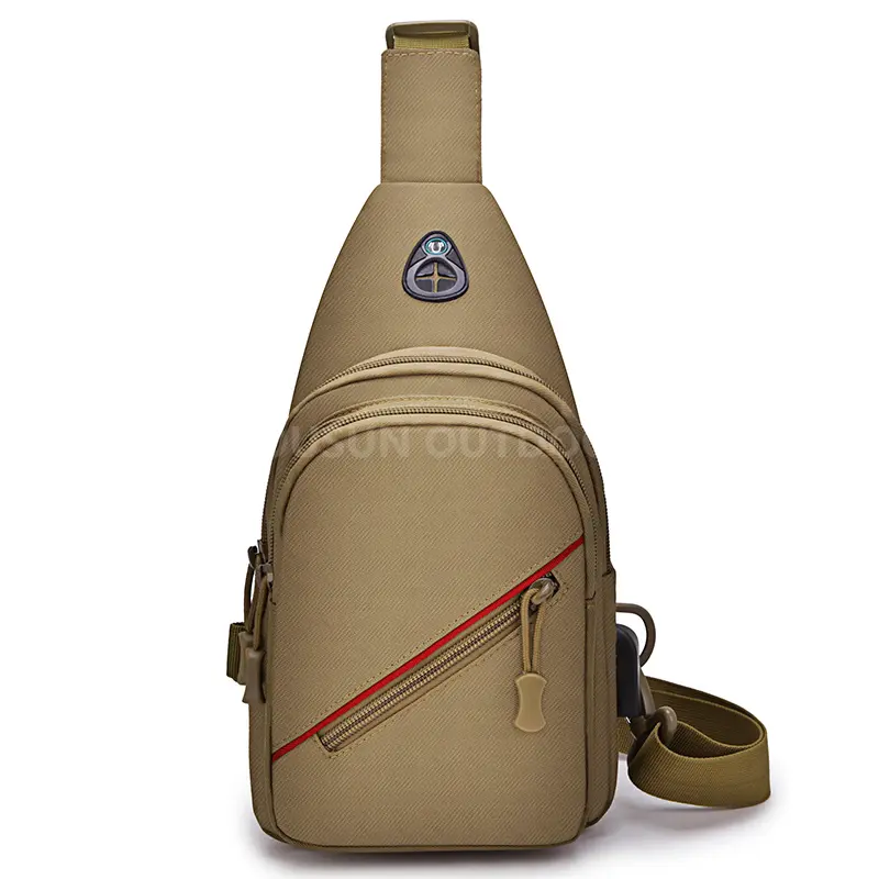 Men' s USB Charging Shoulder Bag
