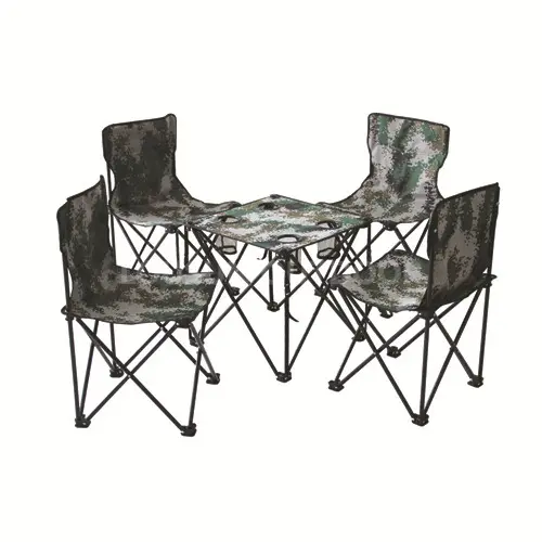 Outdoor Folded Desk and Chairs