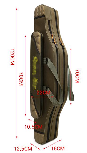 Waterproof 1680D Oxford Fishing Gear Bag 3 layers7